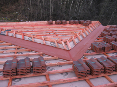 Кровля из керамической черепицы