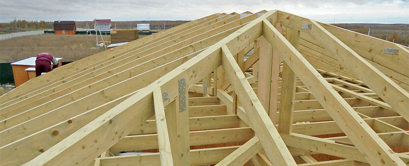 Монтаж стропильной системы